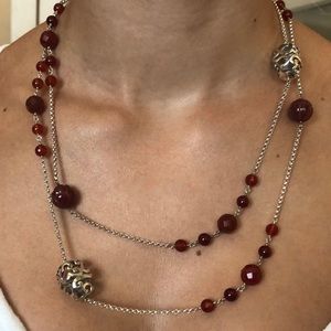 Carnelian Set, Necklace and Earrings